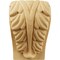 Ekena Millwork 2 1/2"W x 2 1/4"D x 4"H Small Acanthus Leaf Block Corbel, Alder CORW02X02X04BAAL - alternate 2